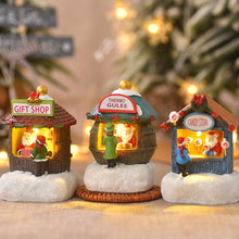 Load image into Gallery viewer, 1Pc Creative Luminous Castle House Ornament Christmas Decorations Resin Houses Small Night Lights Xmas Kids Gifts Christmas Decor

