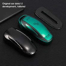 Load image into Gallery viewer, Soft TPU Durable Car Key Case Shell Remote Control Protect Holder Cover 3 Buttons Accessories For Tesla Model 3 Model Y Model X Model S
