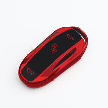 Load image into Gallery viewer, Soft TPU Durable Car Key Case Shell Remote Control Protect Holder Cover 3 Buttons Accessories For Tesla Model 3 Model Y Model X Model S

