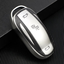 Load image into Gallery viewer, Soft TPU Durable Car Key Case Shell Remote Control Protect Holder Cover 3 Buttons Accessories For Tesla Model 3 Model Y Model X Model S
