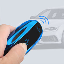 Load image into Gallery viewer, Soft TPU Durable Car Key Case Shell Remote Control Protect Holder Cover 3 Buttons Accessories For Tesla Model 3 Model Y Model X Model S
