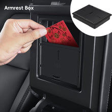 Load image into Gallery viewer, Car Console Storage Box Center Armrest Hidden Box Cup Holder Organizer Box Accessories For Tesla Model 3 2022 Model Y 2023

