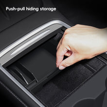 Load image into Gallery viewer, Car Console Storage Box Center Armrest Hidden Box Cup Holder Organizer Box Accessories For Tesla Model 3 2022 Model Y 2023
