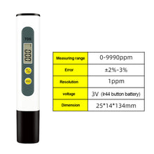 Load image into Gallery viewer, Water Quality Digital Tester Accurate Reliable TDS Professional Ideal Water Test Meter For Drinking Water Aquariums
