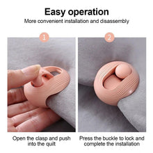 Load image into Gallery viewer, 1Pc BedSheet Quilt Clip Duvet Cover Fastener Anti-Slip Blanket Buckles Quilt Holder Fixator Grippers
