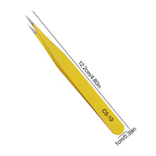 Load image into Gallery viewer, 1PC Industrial Tweezers Anti-Static Stainless Steel Tweezers Set for Electronics Phone Repairing Hand Tools Eyebrow Eyelash Tweezers
