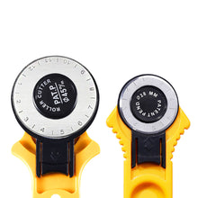 Load image into Gallery viewer, 28/45mm Circular Rotary Cutter Knife Safety Blade Patchwork Piecing Sewing Quilting Fabric Cutting Leathercraft Tool
