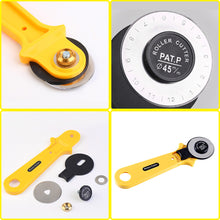 Load image into Gallery viewer, 28/45mm Circular Rotary Cutter Knife Safety Blade Patchwork Piecing Sewing Quilting Fabric Cutting Leathercraft Tool
