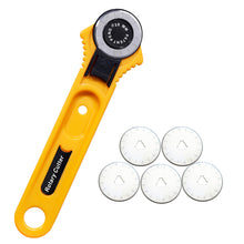 Load image into Gallery viewer, 28/45mm Circular Rotary Cutter Knife Safety Blade Patchwork Piecing Sewing Quilting Fabric Cutting Leathercraft Tool
