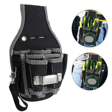 Load image into Gallery viewer, 1Pc Multifunctional Tool Bag Nylon Fabric Tool Belt Screwdriver Kit Holder Tool Bag Pocket Pouch Bag Electrician Waist Pocket Case
