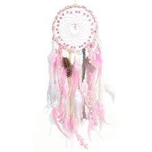 Load image into Gallery viewer, Wall Dream Catcher Led Handmade Feather Braided Wind Chimes for Room Decoration Hanging Home Christmas Decor Poster
