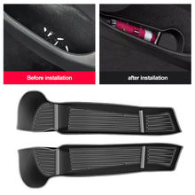 Load image into Gallery viewer, 2Pcs/4Pcs Car Door Side Storage Box Front Back Door Handle Armrest Tray Organizer for Tesla Model Y 2021-2023
