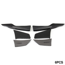 Load image into Gallery viewer, 6Pcs Carbon Fiber Car Front Bumper Lip Fin Splitter Spoiler Canard Sticker Fit for BMW F80 M3 For BMW F82 M4 Accessories
