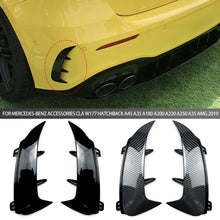 Load image into Gallery viewer, 2Pcs Car Rear Bumper Spoiler Side Canards Fin Air Vent Fit For Mercedes-Benz Accessories CLA W177 Hatchback A45 A35 A180 A200 A220 A250 A35 AMG 2019
