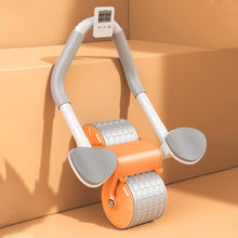 Load image into Gallery viewer, Multifunction Elbow Support Abdominal Fitness Wheel With Phone Holder Home Beginners Exercise Underbelly Muscle Automatic Rebound Abdominal Retraction Magic Tank Roller Fitness Equipment
