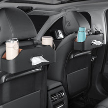 Load image into Gallery viewer, Multifunctional Car Seat Leather Tissue Storage Box Under Seat Auto Back Paper Bag Place Water Cup
