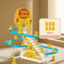 Load image into Gallery viewer, Kids DIY Small Duck Electronic Climbing Stairs Track Toy LED Light Musical Slide Track Coaster Toy Music Roller Coaster Kids Gifts
