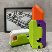 Load image into Gallery viewer, 3D Printing Gravity Jump Small Radish Knife Mini Model Student Prize Pendant Boys Girls Decompression Toy Gift
