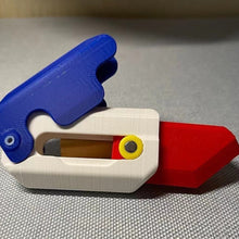 Load image into Gallery viewer, 3D Printing Gravity Jump Small Radish Knife Mini Model Student Prize Pendant Boys Girls Decompression Toy Gift
