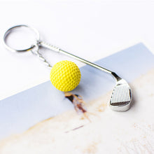 Load image into Gallery viewer, Lightweight Golf Ball Pendant Keychain Fashionable Split Keyring for Sport Lovers Handbag Car Key Holder Pendant Toys Gifts
