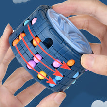 Load image into Gallery viewer, 3D Cylinder Cube Toy Magical Bean Gyro Rotate Slide Puzzle Games Innovative Relieve Stress Children Educational Montessori Toys Gift
