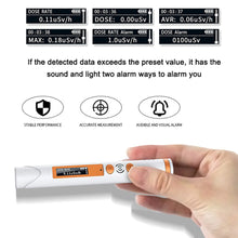 Load image into Gallery viewer, Handheld Nuclear Radiation Detector Geiger Counter for Monitoring X y β ray Dose Alarm Detector Dosimeter
