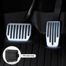 Load image into Gallery viewer, 2Pcs Car Foot Pedal Pads Accelerator Gas Fuel Brake Pedal Rest Pedal Mat Cover Aluminum Alloy Accessories For Tesla Model 3 Y
