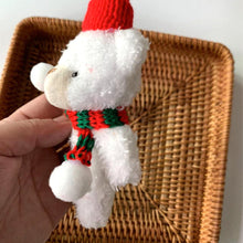 Load image into Gallery viewer, Plush Christmas Scarf Bear Gift Box Decoration Couple Bear Doll 15cm Xmas Stuffed Bear Toys Gifts
