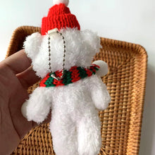 Load image into Gallery viewer, Plush Christmas Scarf Bear Gift Box Decoration Couple Bear Doll 15cm Xmas Stuffed Bear Toys Gifts
