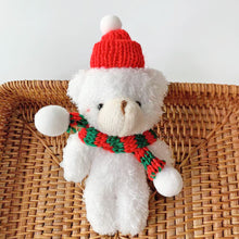 Load image into Gallery viewer, Plush Christmas Scarf Bear Gift Box Decoration Couple Bear Doll 15cm Xmas Stuffed Bear Toys Gifts
