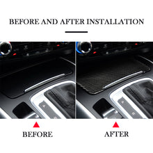 Load image into Gallery viewer, Carbon Fiber Car Center Control Gear Car Cigarette Cover Decoration Sticker For Audi A4 A4L B8 A5 Q5 Interior Accessories

