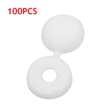 Load image into Gallery viewer, 100pcs Nuts Cover Bolts Fold Snap Protective Cap For Wall Furniture Plastic Screw Cap Decorative Button Hardware Screw Cover
