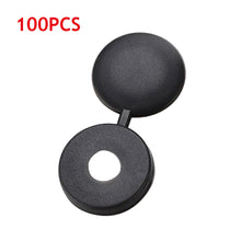 Load image into Gallery viewer, 100pcs Nuts Cover Bolts Fold Snap Protective Cap For Wall Furniture Plastic Screw Cap Decorative Button Hardware Screw Cover
