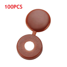 Load image into Gallery viewer, 100pcs Nuts Cover Bolts Fold Snap Protective Cap For Wall Furniture Plastic Screw Cap Decorative Button Hardware Screw Cover
