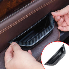 Load image into Gallery viewer, Car Interior LHD RHD Driver Door Pull Handle Armrest Panel Storage Box Cover Carbon Fibre For BMW X3 X4 F25 F26 2011-2016
