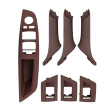 Load image into Gallery viewer, 7Pcs Left LHD Car Interior Drive Door Armrest Panel Trim Pull Handle Set Decorative Cover For BMW 5 Series F10 F18 2010-2016
