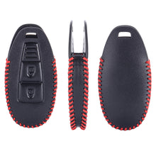 Load image into Gallery viewer, 2 Button Car Leather Remote Key Case Cover Shell Fob For Suzuki Vitara Swift Ignis Kizashi SX4 Baleno Ertiga 2016 2017 2018 2019
