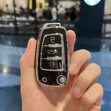Load image into Gallery viewer, Car Folding Key Cover Case Shell Fob For Audi A1 A3 8P A4 A5 A6 C7 A7 S3 S7 S8 R8 Q2 Q3 Q5 Q7 Q8 SQ5 C5 C6 TT RS3 RS6 Accessories
