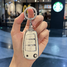Load image into Gallery viewer, Car Folding Key Cover Case Shell Fob For Audi A1 A3 8P A4 A5 A6 C7 A7 S3 S7 S8 R8 Q2 Q3 Q5 Q7 Q8 SQ5 C5 C6 TT RS3 RS6 Accessories
