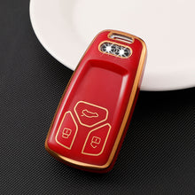 Load image into Gallery viewer, Car Remote Key Case Cover Protector Shell Fob Keyless TPU For Audi A4 B9 A5 A6 8S 8W Q5 Q7 4M S4 S5 S7 TT TTS TFSI RS

