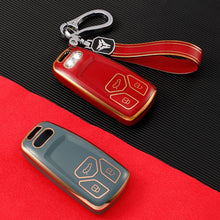 Load image into Gallery viewer, Car Remote Key Case Cover Protector Shell Fob Keyless TPU For Audi A4 B9 A5 A6 8S 8W Q5 Q7 4M S4 S5 S7 TT TTS TFSI RS
