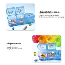 Load image into Gallery viewer, 3 Grid Waterproof Sealed Portable Medicine Box Transparent Medicine Multi-functional Subpackage Medicine Box Storage Box

