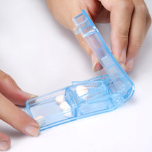 Load image into Gallery viewer, Small Portable Medicine Box Pill Cutter Durable Travel Tablet Storage Case Mini Plastic Medicine Box Medicine Container
