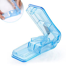 Load image into Gallery viewer, Small Portable Medicine Box Pill Cutter Durable Travel Tablet Storage Case Mini Plastic Medicine Box Medicine Container
