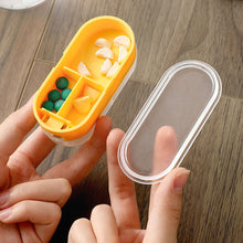 Load image into Gallery viewer, Small Portable Travel Medicine Box Pill Cutter Durable Tablet Storage Case Plastic Medicine Pill Tablet Cutter Splitter Pill Case
