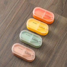 Load image into Gallery viewer, Small Portable Travel Medicine Box Pill Cutter Durable Tablet Storage Case Plastic Medicine Pill Tablet Cutter Splitter Pill Case
