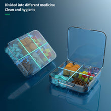 Load image into Gallery viewer, Portable and Sub Packaged Medicine Box Sealed and Moisture-proof Mini Medicine Box Tablet Organizer Container Pill Box
