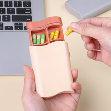 Load image into Gallery viewer, Portable Dispenser Medicine Boxes Travel 6 Grids Nordic Style Draw Pill Box Dispensing Separable Medical Kit Organizer
