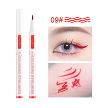 Load image into Gallery viewer, Waterproof Smooth Colorful Eyeliner Pencil Matte Long Lasting Not Blooming Black Eyeliner Pen Liquid Eye Liner Makeup Cosmetics
