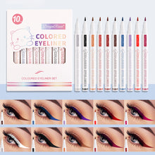 Load image into Gallery viewer, Waterproof Smooth Colorful Eyeliner Pencil Matte Long Lasting Not Blooming Black Eyeliner Pen Liquid Eye Liner Makeup Cosmetics
